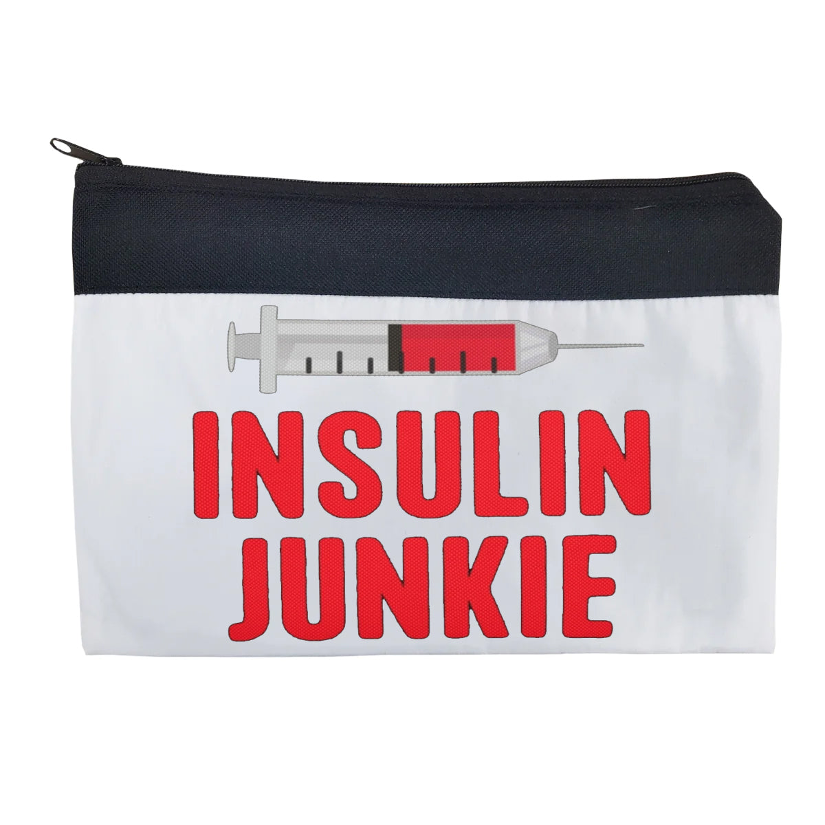 Personalised Diabetes Travel Bag Pouch Insulin Junkie