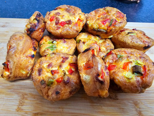 Keto Bacon, Cheese & Veggie, Egg Muffins