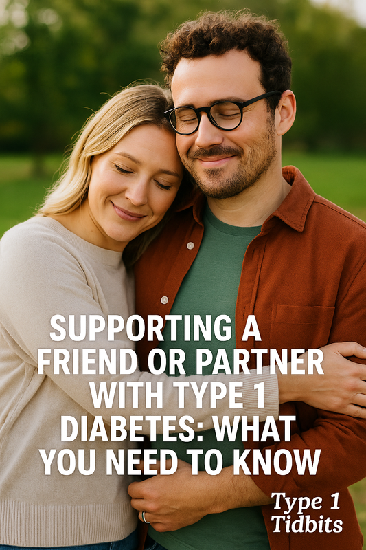 A smiling Caucasian couple embracing outdoors in soft, natural sunlight.