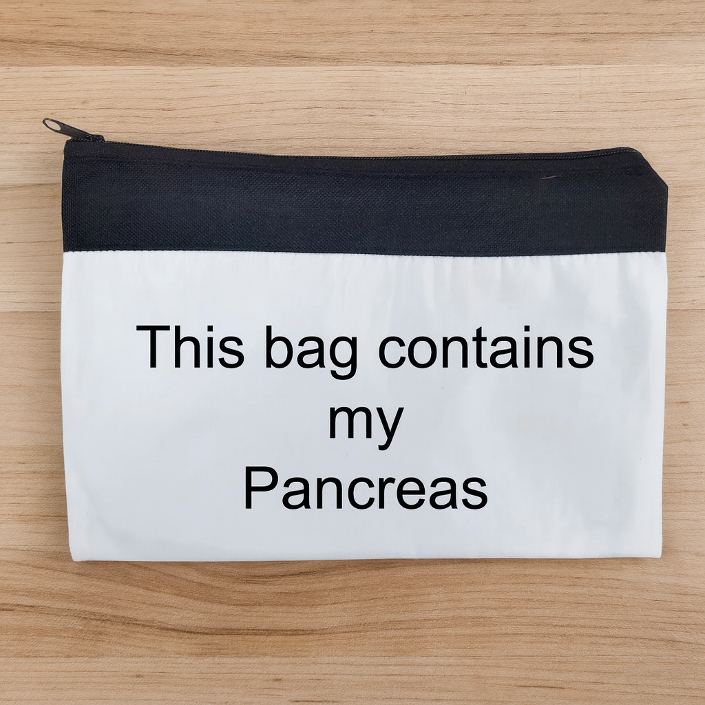 Personalised Diabetes  Travel Bag Pouch Pancreas